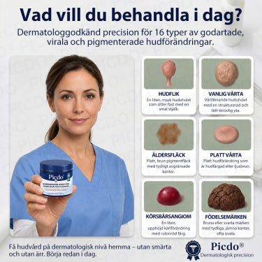 Picdo® 7-dagars hudförnyelsecykel – Smärtfri & Ärrfri – Avancerad Roll-on-penna mot Skavanker