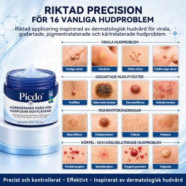 Picdo® 7-dagars hudförnyelsecykel – Smärtfri & Ärrfri – Avancerad Roll-on-penna mot Skavanker