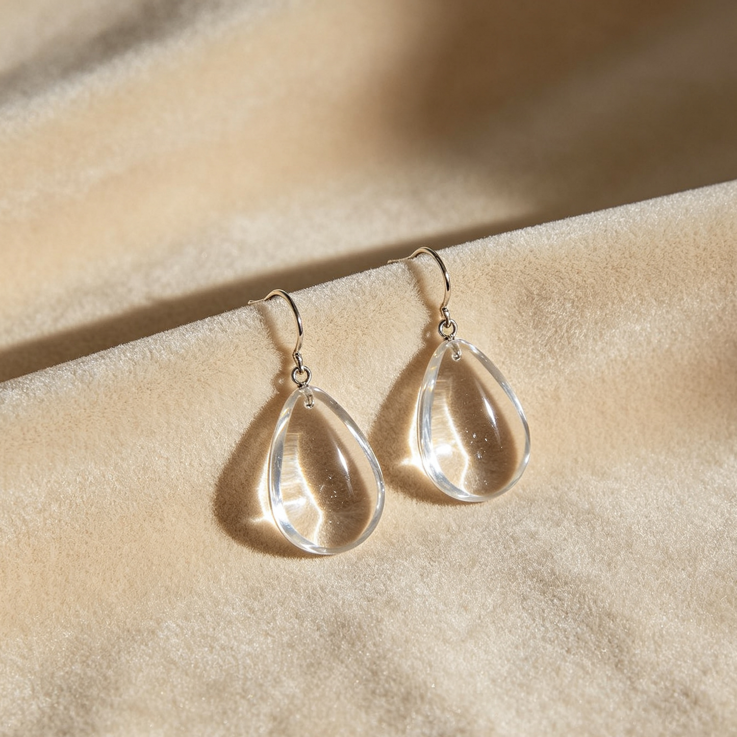 Timeless Teardrop Crystal Earrings, Comfortable Lightweight Dangle Earrings for Women