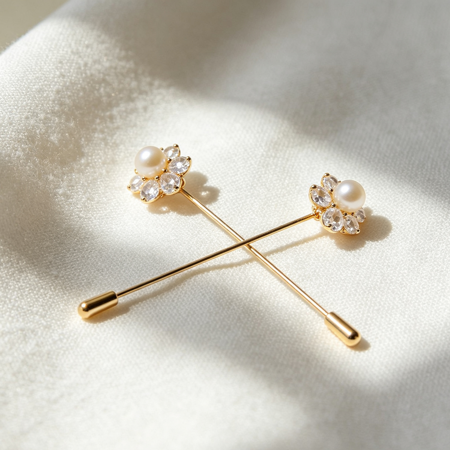 Freshwater Pearl Floral Brooch, Elegant Lapel Pin for Everyday & Formal Wear
