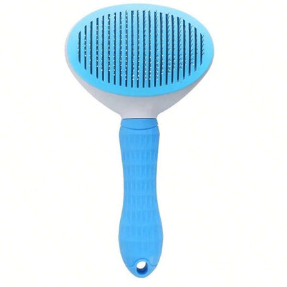 Cat Grooming Tools Cat Grooming Comb Pet Hair Removal Comb Non-Slip Stainless Steel Pet Comb